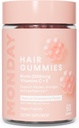 MONDAY HAIRCARE Gummie per capelli con 2500 mcg Biotina, Vitamina C & Vitiman E per capelli più spessi, più forti e più sani 60ct