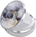 Nipichsha Pill Box, Petit cas de Pill per Purse i Pocket, l'assistent de medicina de viatges, un manteniment de la medicina portàtil per a pressionar vitamina, Metge, petroli de peix i gris Marble