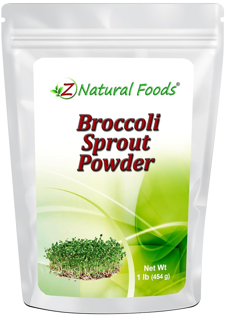 Broccoli Sprout Toz - Bütün Natural Antioksik, Vitamin və Mineral Superfood Supplement - Smoothies, Shakes, & Tarixlər - Raw, Vegan, Gluten Pulsuz, GMO - Bulk 1 lb Ölçüsü