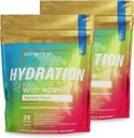 Essential Elements® Hydration Packets - 다양한 팩 - 전해질 분말 설탕 없음 - 전해질 음료 혼합 - ACV 및 비타민 C - 48 스틱 팩과 뛰어난 수분 공급