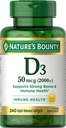 Naturens Bounty Vitamin D 2 000 IE Softgels
