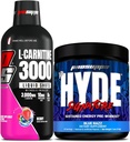 PROSUPPS L- Carnitine 3000 Stimulant Free Liquid Shots (31 Pelayan, Berry) dan Mr Hyde Signature Series Pre-Workout Energi Minuman (30 Hamba, Blue Razz) Bundle