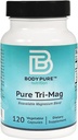 Pure Tri-Mag -Three Forms of Highly Absorbed Magnesium for a Variety of Nutritional Protocols. الإغاثة من الإجهاد، والنوم، والصحة القلبية، والمقصات، ودعم الإدمان 120 رأساً