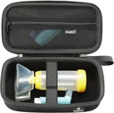 RAIACE Hard Travel Storage Case Compatible with Asthma Inhaler, Inhaler Holder Asthma Bag with mesh pocket for Medicine and Accessories. (case only) - Black