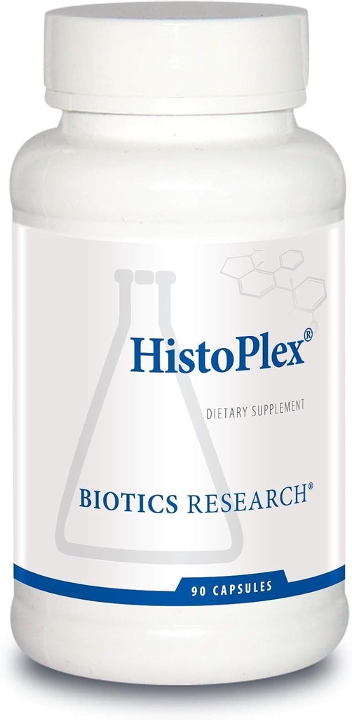 Recherche en biotique HistoroPlex naturel anti-histamine, mélange propriétaire d'herbes, extrait de feuille d'olive, support d'allergie, Immune Booster 90 Capsules