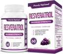 Čisto optimalen Resveratrol dodatek 1500mg – Trans-resveratrol iz japonskega knotweed, polifenol kompleks – podpira prijetno staranje, vitalnost, kognitivno zdravje in zdravje kože – 60 Veganske kapsule