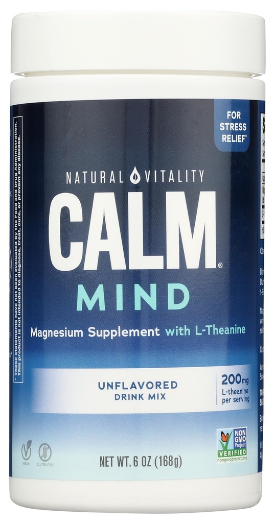 Natural Vitality Unflavored Calm Mind, 6 OZ