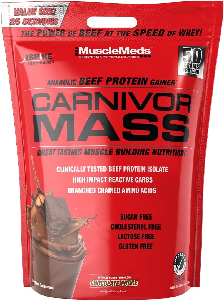 Chocolate Fudge Carnivor Mass 10lb by MuscleMeds