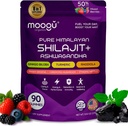 18.000mg Pure Himalayan Shilajit (90 Gummies) Ashwagandha, 75% Acido Fulvico & 85+ Minerali Trace I Uomini, Donne I Panax Ginseng, Rhodiola, Turmerico, Gingko Biloba, Cordyceps, Sting Nettle.