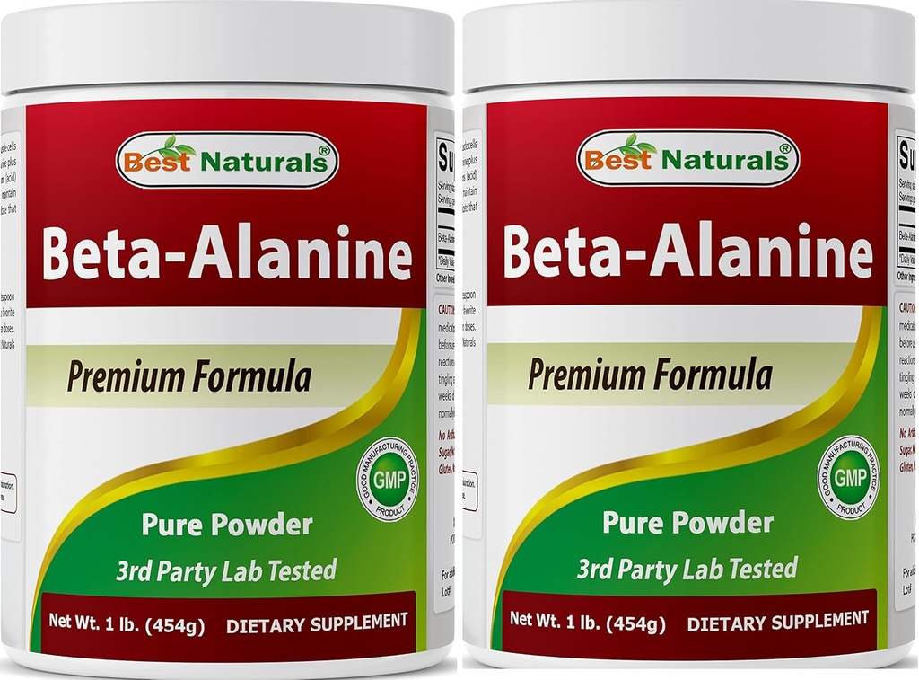 Best Naturals Beta Alanine Pure Powder 1 Pond (1 LB (verpakking 2))