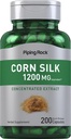 Piping Rock Corn Silk Capsules 1200mg Sign 124; 200 Count Sign 124; Extract Supplement Sign 124; Non- GMO, Gluten Free
