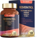 Resveratrol Supplement Extra Strength with Berberine Quercetin Green Tea Extract Grape Seed Extract Polyphenol Antioxidant Supplement Antioxidant & Heart Health Support 120 Capsules