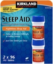 Cos7 Kirkland Signature Doxylamin Succinate Tablety, 25mg Nighttime Sleep Aid - 2 X 96 Tablety (192 Tablety Celkem)