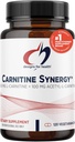 Design-uri pentru sănătate Carnitine Synergy - 400mg L-Carnitina (din Carnitina Tartrat) + 100mg Acetil L-Carnitina pastile - non-GMO + Supliment vegetarian (120 capsule)