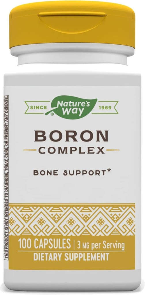 Nature's Way Boron Complex, รองรับสุขภาพกระดูก, 100 Capsuls