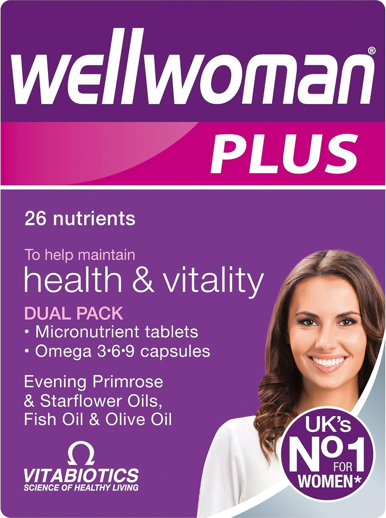 Vitabiotics Wellwoman Plus таблетки 56 капсули