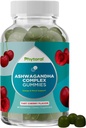 Rahustav Ashwagandha Gummies meestele ja naistele - 750mg ekvivalent alates 30: 1 juure ekstrakti tsink ja D-vitamiin - Maitsev Adaptogen stress kummid täiskasvanutele energia ja meeleolu toetust (90 Servings)