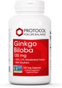PROTOCOL VOOR LIFE BALANS Ginkgo Biloba - 120 mg Ginkgo Biloba Extract - with Eleuthero - for Brain Health & Blood Circulation Support - Dairy Free & Non-GMO - 100 Veg Capsules