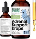 Večno Puppy Adrenalna podpora Kapljice za pse - Pure Ashwagandha & Ginseng Root Tinkture za nadledvično zdravje in energetsko podporo - Umirjanje nego Tekoči dodatek za pse vseh pasem in velikosti - 2 oz