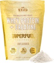B.rad Superדלק - Grass Fed Whey Protein Isolate Boosted with Creatine | Farm-Fresh, Easy-to-Digest, Clean Ingredients