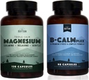 Naravni Rhythm Calm Bundle - Triple Calm Magnezij 150mg, 120 kapsul + B-CALMplex, edinstvena mešanica vitamina B, 90 kapsul