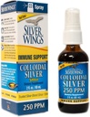 Path Natural Silver Wings Colloidal Silver Liquid - Enhanced Immune Supplemen - 250ppp (1250mcg) - 2oz Semy