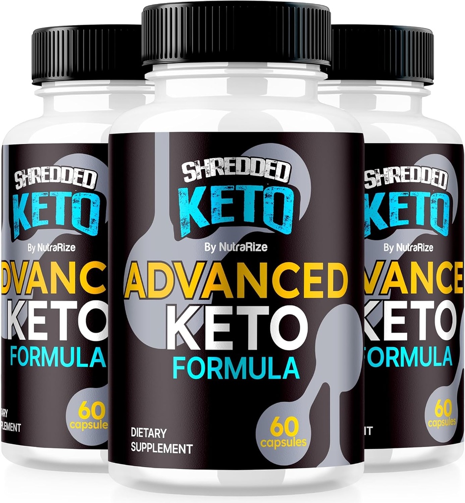 (3 Pack) Shredded Keto Pills, Premium Keto Shred Weight Loss Capsules, All Natural Keto Supplement to Support Fitness and Body Goals, Official ShreddedKeto Reviews (180 Capsules)