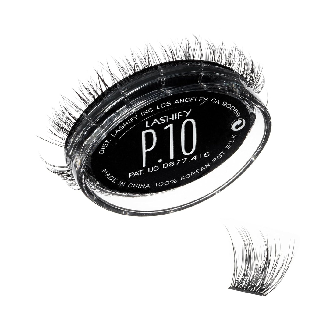 Lashify Plushy 10mm Gossamer Lashes en Black, Easy DIY False Lashes para un aspecto voluminoso aínda natural