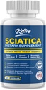 Relief Sciatic Nerve: Tambahan Dukungan Lanjutan untuk Sciatica - Acid Lipoic Sengac & Turmeric & Herbal Relief Ingrediasi - Dibuat di AS, 120 Kapsul (120 Count (Paket 1), Banana)