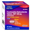 Ohm Non-Drowsy Fexofenadine Antihistamine Indoor Outdoor Allergy Relief Tablets 30ct