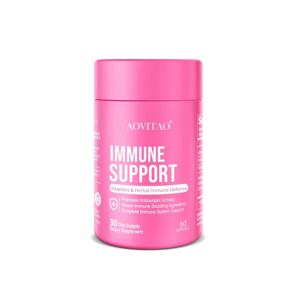Immune Support Supplement Natural Herbal Cognitive Support Booster and Mushroom with Lion's Mane, Reishi Supplement for Memory Cognitive