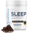 Revive MD Melatonin-Free Sleep Support Supplement for Adults, Dark Chocolate - Natural Sleep Aid Supplements with Magnesium (Glycinate), Inositol & L-Theanine for Deep Relaxation (30 Servings)