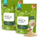 Navitas Organics Maca Powder, 16oz. (2-Pack), 181 서빙 - 유기, 비 Gmo, 저온 건조, 글루텐 프리, 라이트 브라운
