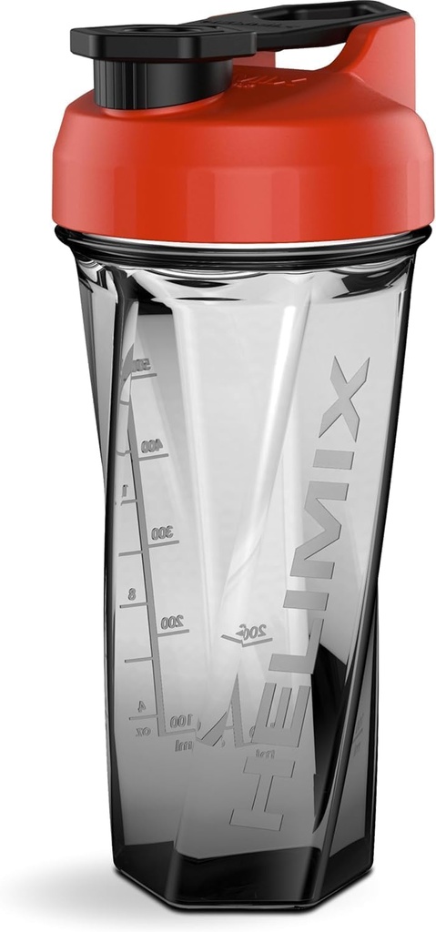 HELIMIX 2.0 Vortex Blender Shaker Bottle, 29 Vedelad kambrid, plastik, Vajalikud raputamisseadmed, lõhnakindel, lekkimiskindel, vastupidav, kergesti puhastatav, tugev transpordiühendus
