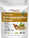 Vatomatic Certition USDA Ashwaranda character - 1 Lb (16 Oz) Vatia Somnifera | Ayurveogen for Audiogen for Curence evation, Eforation, Muid & Imunnee สนับสนุน