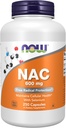 NOW Добавки, NAC (N- Acetyl Cysteine) 600 mg със селен, 250 Veg капсули
