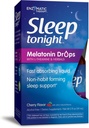 Сонцезахисний сон на ніч Melatonin краплі з L-Theanine, Non-Habit Forming Support*, 2 Oz, Cherry Flavor