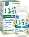 身体金色Colon Clenz 常规和排毒公式 一次每日支持 9 草药 + 主动抗生素 → 75 CT