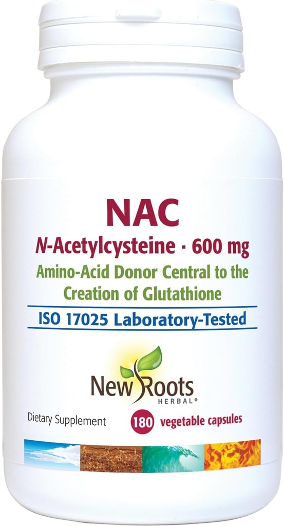 ROOTTS HARBAL NAC Supplement N-Acetil Cysteene | 45-DATH   NAC 600MG per Serving   Friendly Friends | Not-GMOMO | Gluplen Free (801 Cules)
