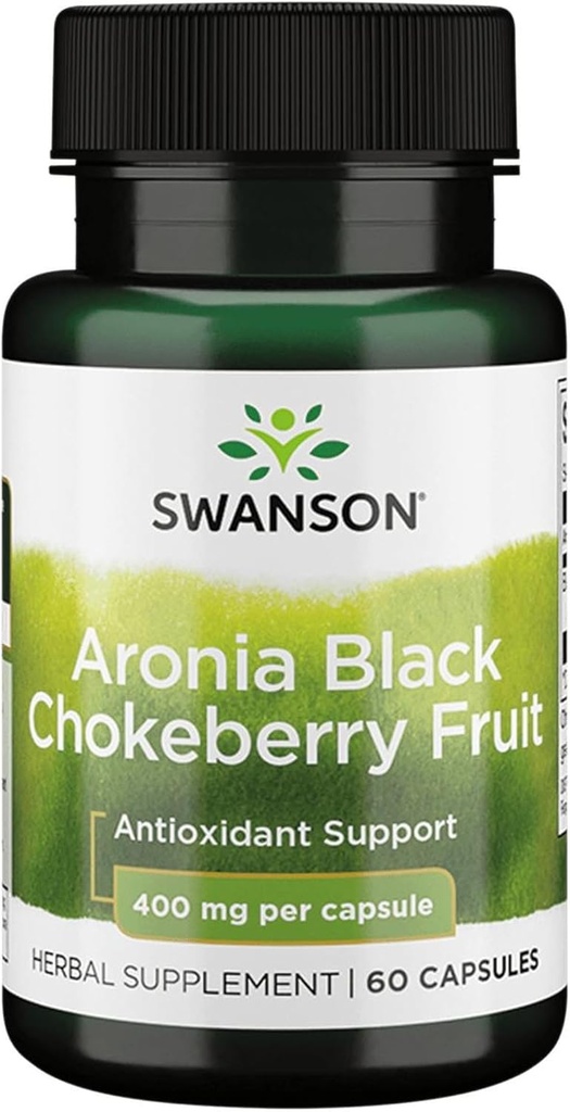 Swanson Full Spectrum Aronia (Chokeberry) 400 miligramů 60 tobolek