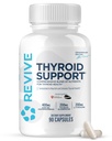 Revive MD Thyroid Support Supplement for Men & Women - Comprehensive Blend of Nutritents Supports Healthy Thyroid Function with Essential Vitamin, Minerals & Herbs (90 Capsules, 30 Servings)