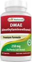 Mellores naturais DMAE Suplemento 250 mg 180 cápsulas - Dimetilaminoetanol Bitartrato