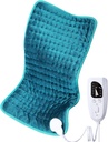 Elektrisk värmeplatta för Back/Shoulder/Neck/Knee/Leg Pain Relief, 6 Fast Heating Settings, Auto-Off, Machine Washable, Moist Dry Heat Options, Extra Large 12 "x24"