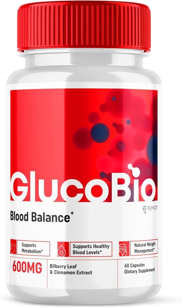 GlucoBio Health and Wellness Support капсули Gluco Bio Pills, Gluco Bio Natural Витамин Цялостно здраве и уелнес Формула Glycogen поддръжка Допълнение, BioGluco Multiвитамини капсули (60 капсули)