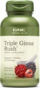 GNC Herbal Plus Triple Ginsa Rush, wspiera witalność i energię, 100 kapsułki