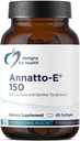 Dizájnok egészségügyi Annatto-E 150mg tocotrienolok - DeltaGold E-vitamin Komplex kiegészítés Delta + Gamma Tocotrienolokkal - Cardiovascularis, Egészséges öregedés + Antioxidáns támogatás - Non-GMO (60 Softgel)