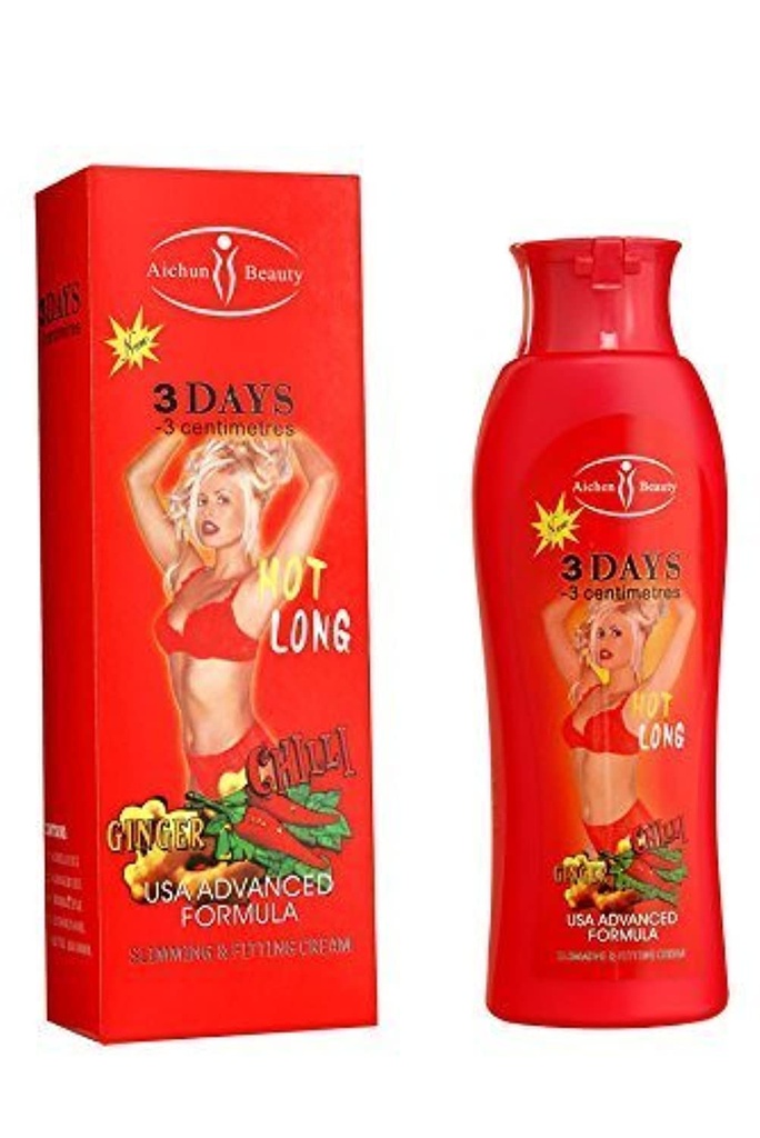 AICHUN BEAUTY Hot Chilli & Ginger Slimming Cream Lossing Weight Dissolving Fat Fast 200ml (2 Pack)