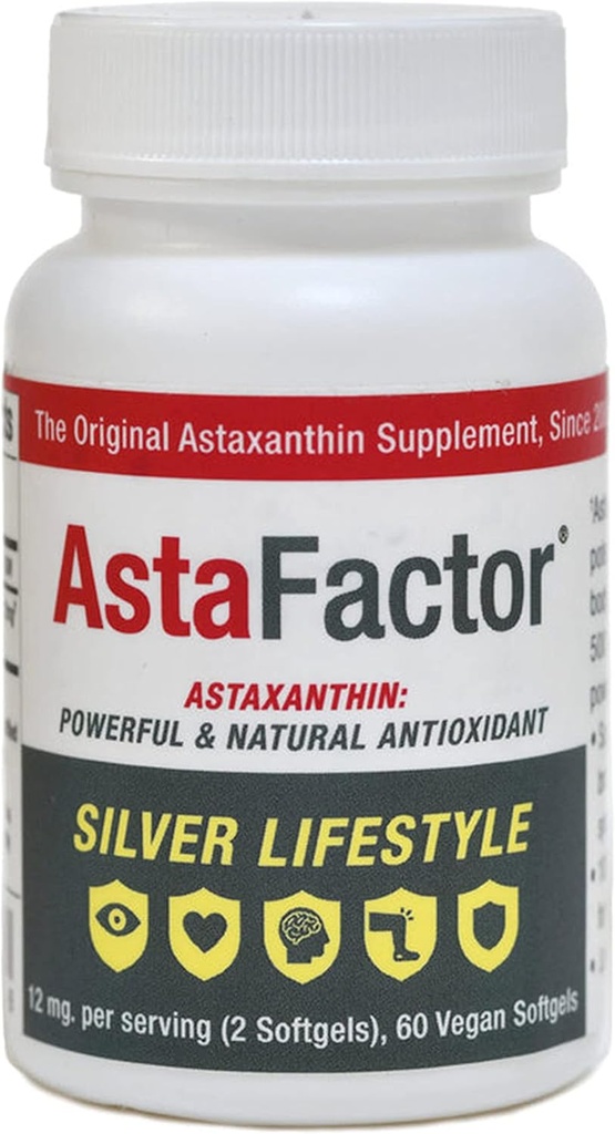 Silver Lifestyle Astaxanthin Supliment 60 Softgels