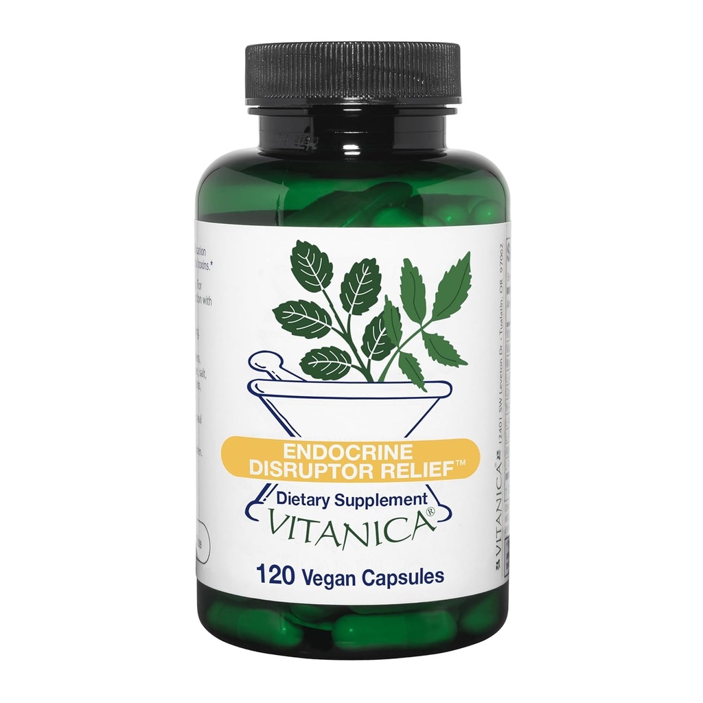 Vitanica Entranal Dispruptor Relief, Liver Detox Cleanse Support, Dr. Spreparowane uzupełnienie wsparcia wątroby z wapnia D- Glucarate, ALA, NAC, L- Glicine & More, Vegan, 120 kapsułki