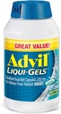 Advil Liqui-Gels 止痛药和减热药,治疗头痛、背痛、月经疼痛和联合止痛的成年人200毫克的止痛药 -- -- 200个液体填充盖